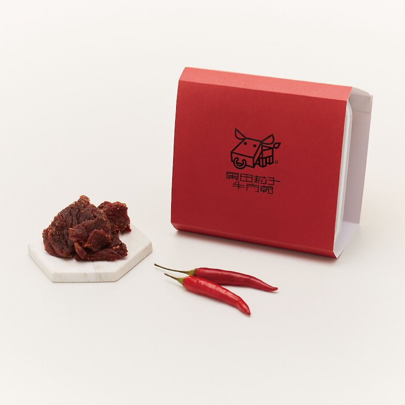 【黑田莉子】日式辛口牛肉干-盒装 - 肉干/肉松 - 新鲜食材 红色