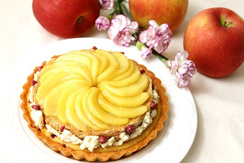 华盛顿苹果塔 | 新鲜苹果与多层次夹层的迷人味蕾组合 - 蛋糕/甜点 - 新鲜食材 黄色