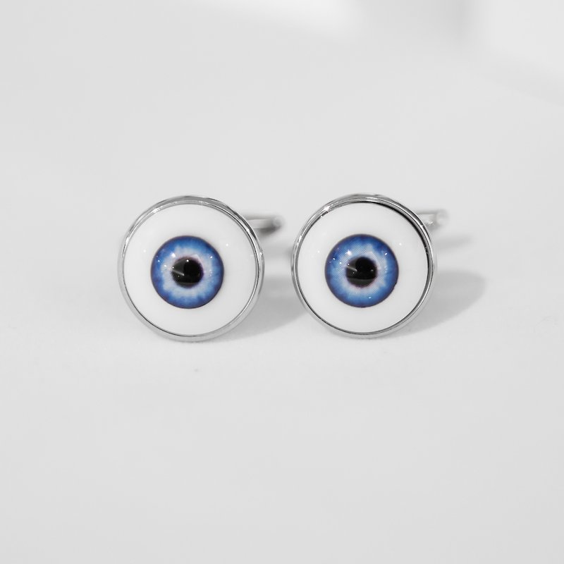 蓝眼 眼球 袖扣 EYEBALL CUFFLINK - 袖扣 - 其他金属 