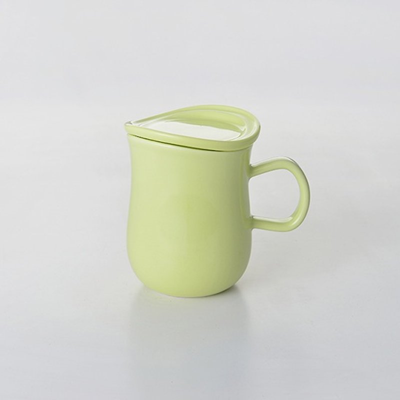【花系列】花马克盖杯 (草绿色) - 咖啡杯/马克杯 - 其他材质 绿色