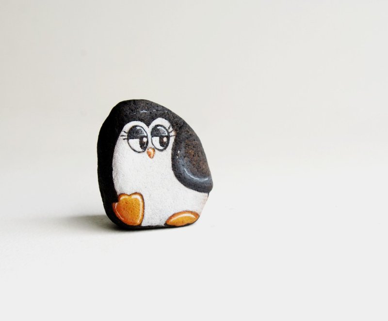 Penguin (Stone painting) - 其他 - 防水材质 多色