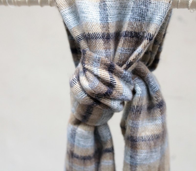 OMAKE 尼泊尔条纹毛围巾003 - 丝巾 - 其他材质 多色