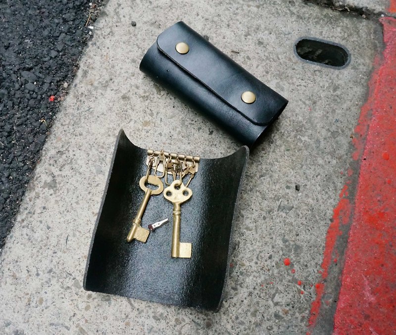 SIENNA真皮钥匙包 - 钥匙链/钥匙包 - 真皮 黑色