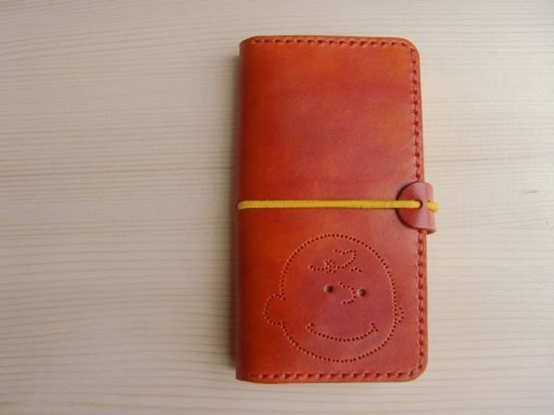 [ ISSIS ] 全手工制作Charlie Brown翻盖式手机皮套 for Iphone 5 - 手机壳/手机套 - 真皮 咖啡色