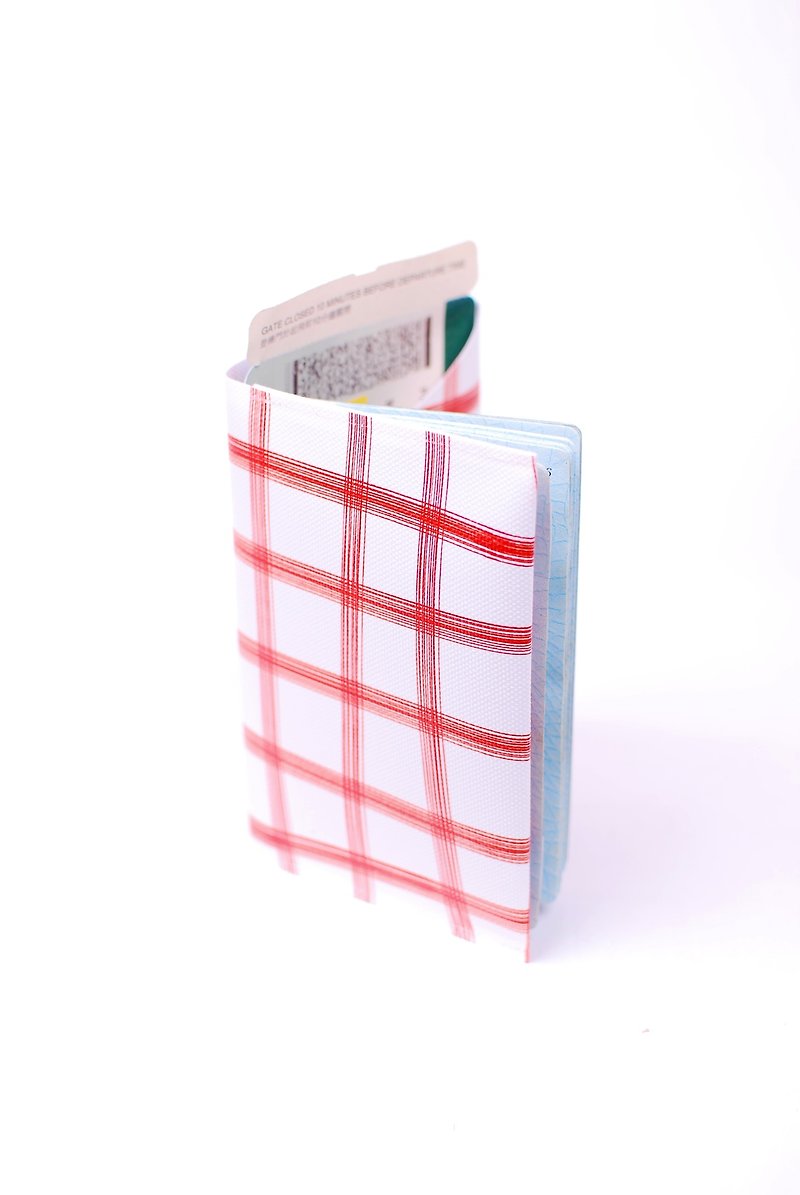 红格。几何护照套 - 护照夹/护照套 - 防水材质 黑色