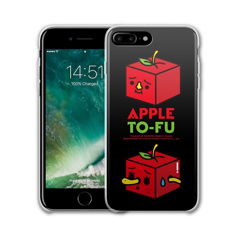 AppleWork iPhone 6/7/8 Plus 原创保护壳 - 苹果豆腐 PSIP-231 - 手机壳/手机套 - 塑料 红色