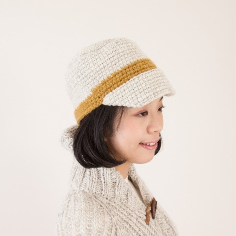 地球树fair trade-“帽子系列”-手编羊毛帽(只剩白色) - 帽子 - 其他材质 