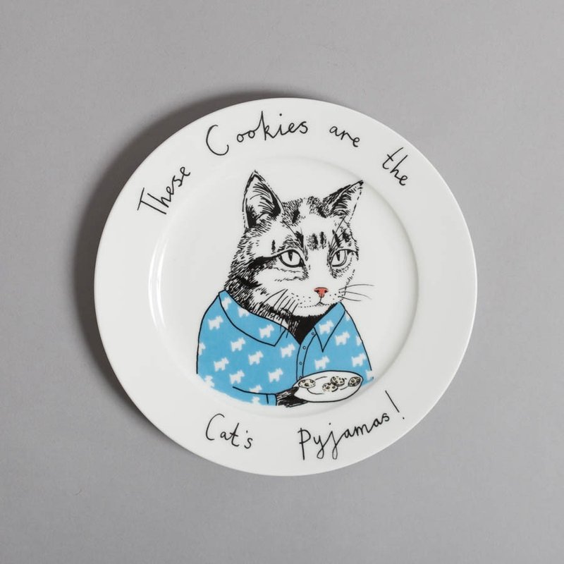 These cookies are the Cat's Pyjamas 骨瓷餐盘 | Jimbobart - 浅碟/小碟子 - 其他材质 多色