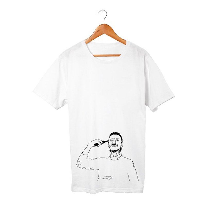 franco T-shirt - 男装上衣/T 恤 - 棉．麻 灰色