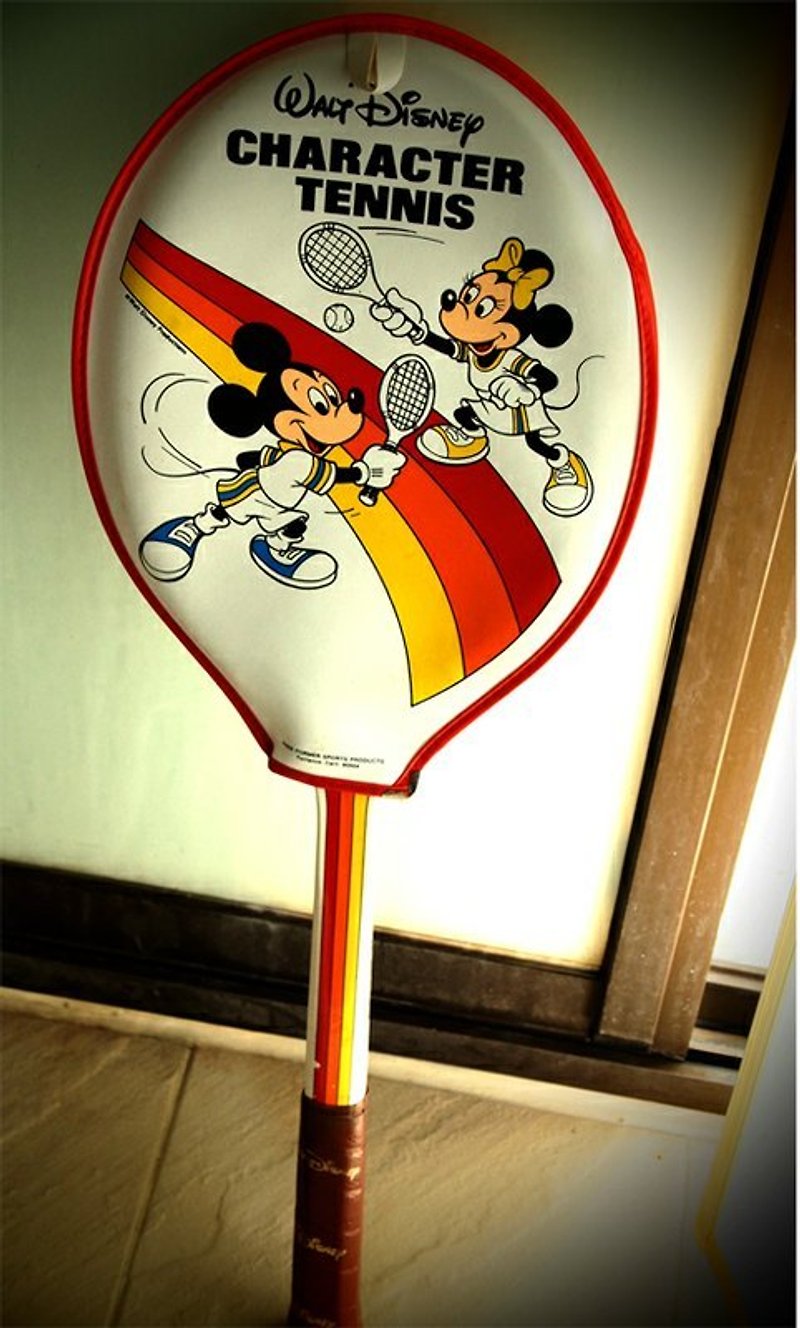 60年代古董网球拍Mickey Mouse美国Disney Land in Anaheim CA - 其他 - 其他材质 多色