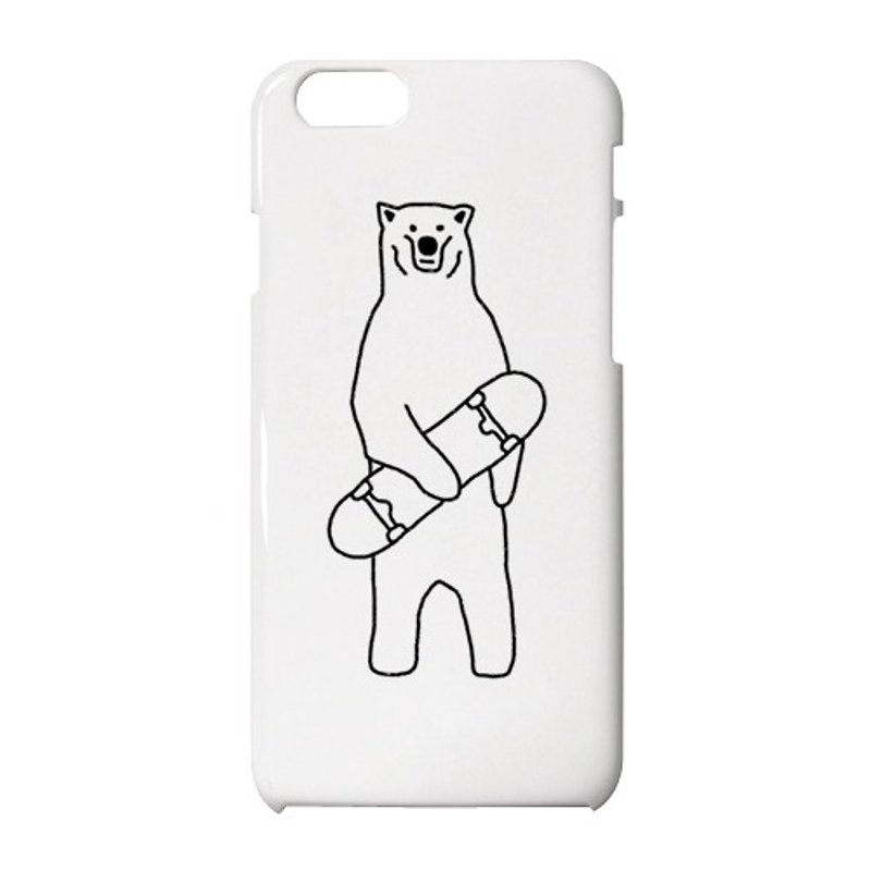 Skate Bear #2 iPhone case - 手机壳/手机套 - 塑料 白色
