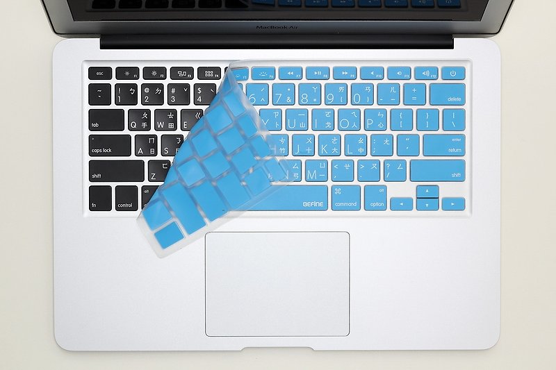 BEFINE Apple MacBook Air 13 专用键盘保护膜KUSO中文Lion版 蓝 - 平板/电脑保护壳 - 其他材质 蓝色
