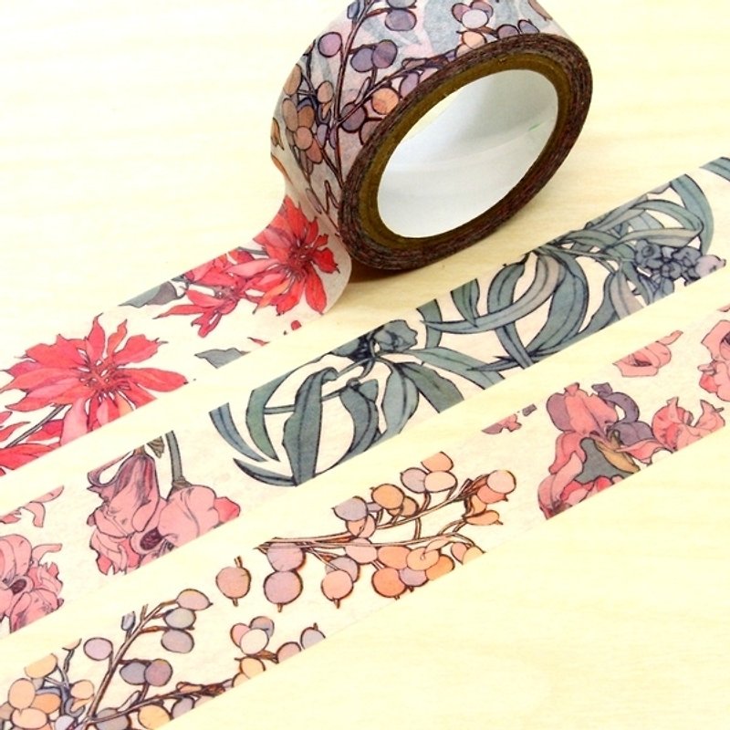 TAISO 艺术大师  慕夏 - 宝石系列花样款纸胶带 - 纸胶带 - 纸 多色