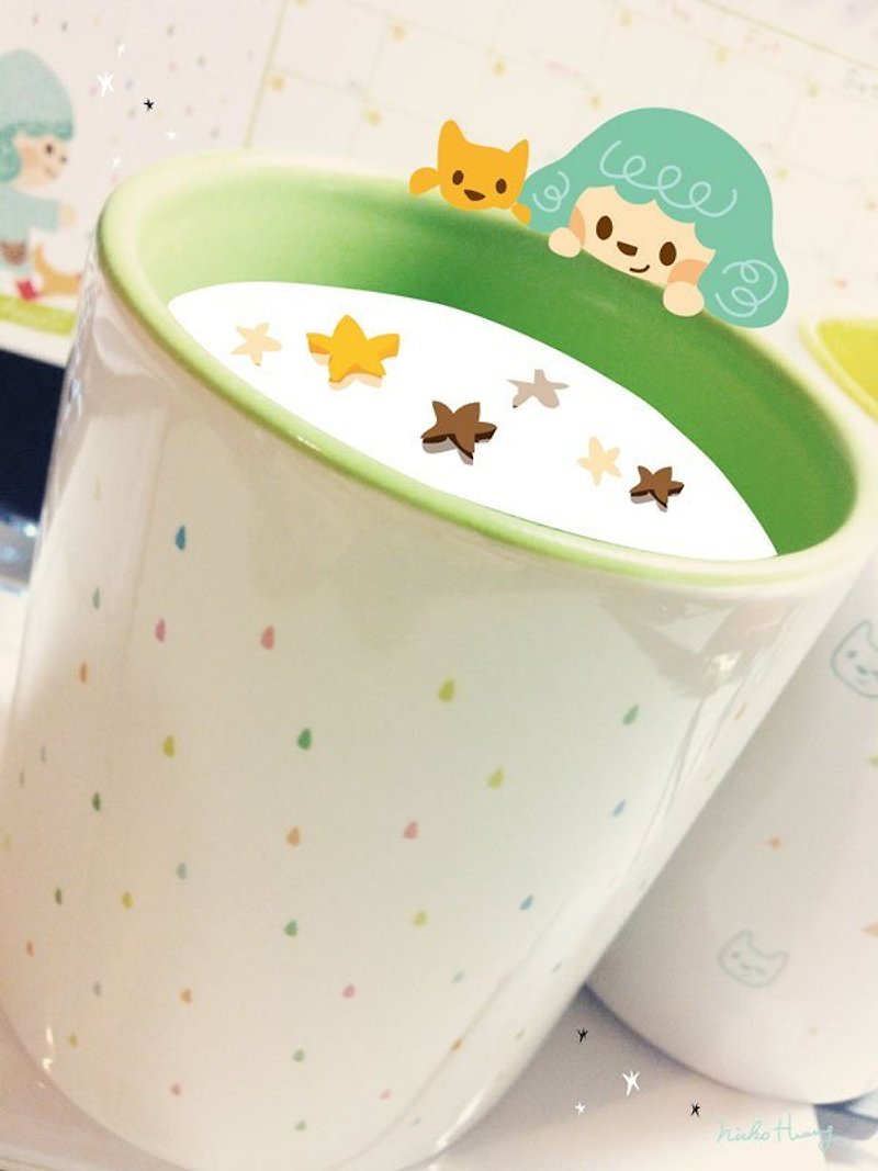 糖果雨马克杯(果绿) - 咖啡杯/马克杯 - 其他材质 绿色