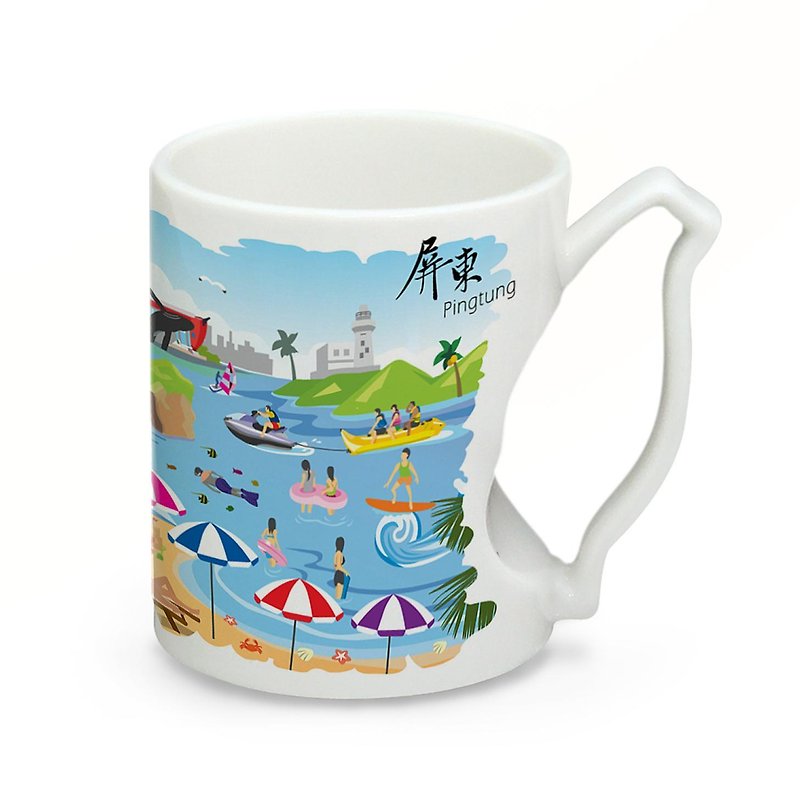 乐游台湾系列马克杯-屏东 - 咖啡杯/马克杯 - 其他材质 