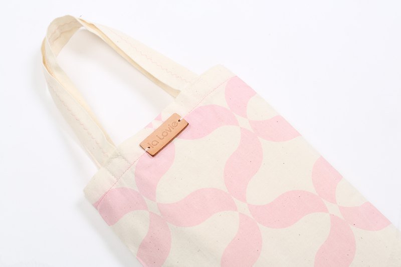 壁纸纹购物袋 - 手提包/手提袋 - 棉．麻 粉红色