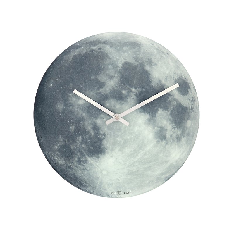 NeXtime - Blue moon 月球钟 - 时钟/闹钟 - 玻璃 