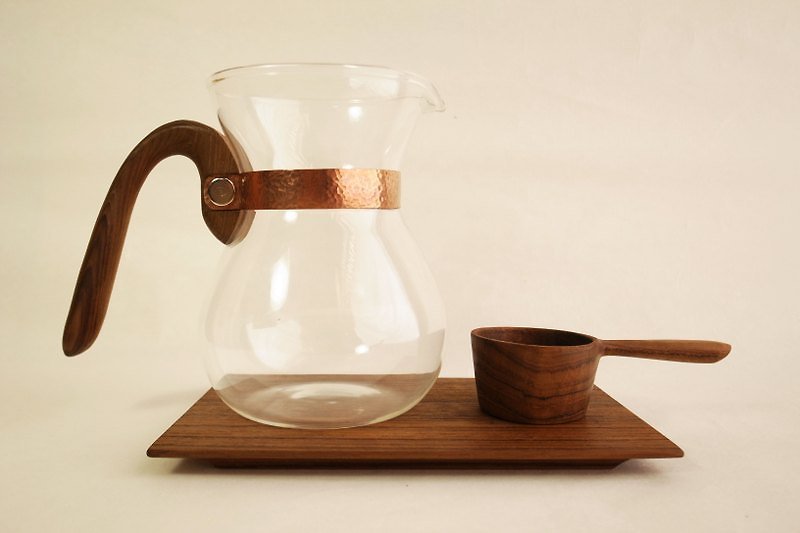 露·La Rosee木质手感咖啡壶组/经典收藏版/柚木组/预购款 - 咖啡壶/周边 - 木头 咖啡色