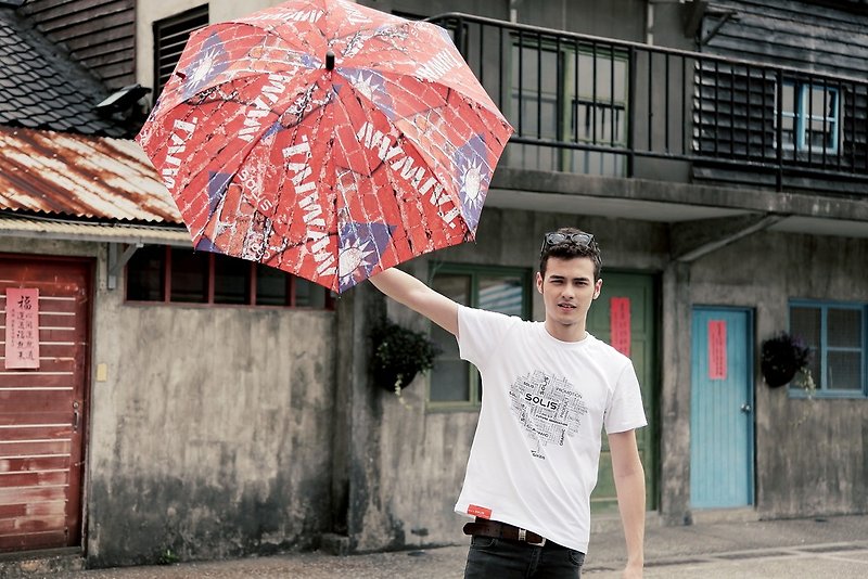【台湾国旗系列】迷你折叠钢笔伞|轻量款| - 雨伞/雨衣 - 聚酯纤维 红色