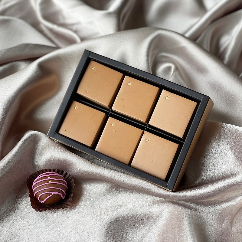 甜蜜香氛 方块巧克力香皂礼盒 - 香薰/精油/线香 - 植物．花 咖啡色