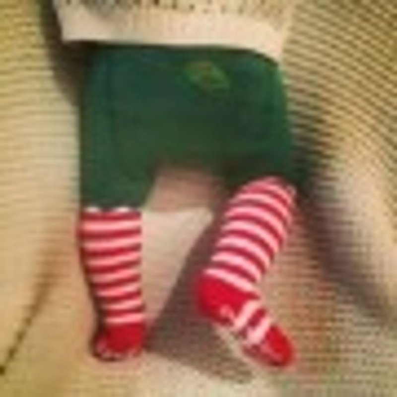 2014  秋冬Slugs & Snail 圣诞快乐有机棉裤袜 - 其他 - 棉．麻 绿色