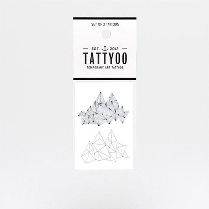 MOUNTAINS 刺青纹身贴纸 | TATTYOO - 纹身贴 - 纸 灰色