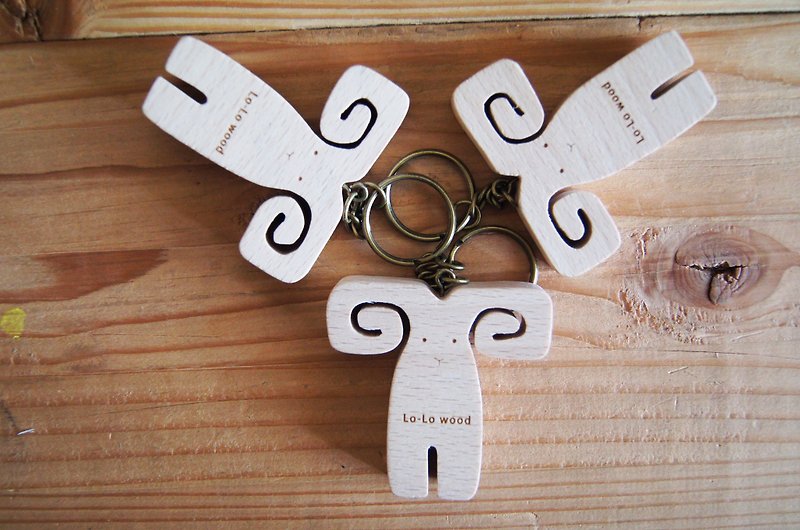 领头羊-钥匙圈 - 钥匙链/钥匙包 - 木头 