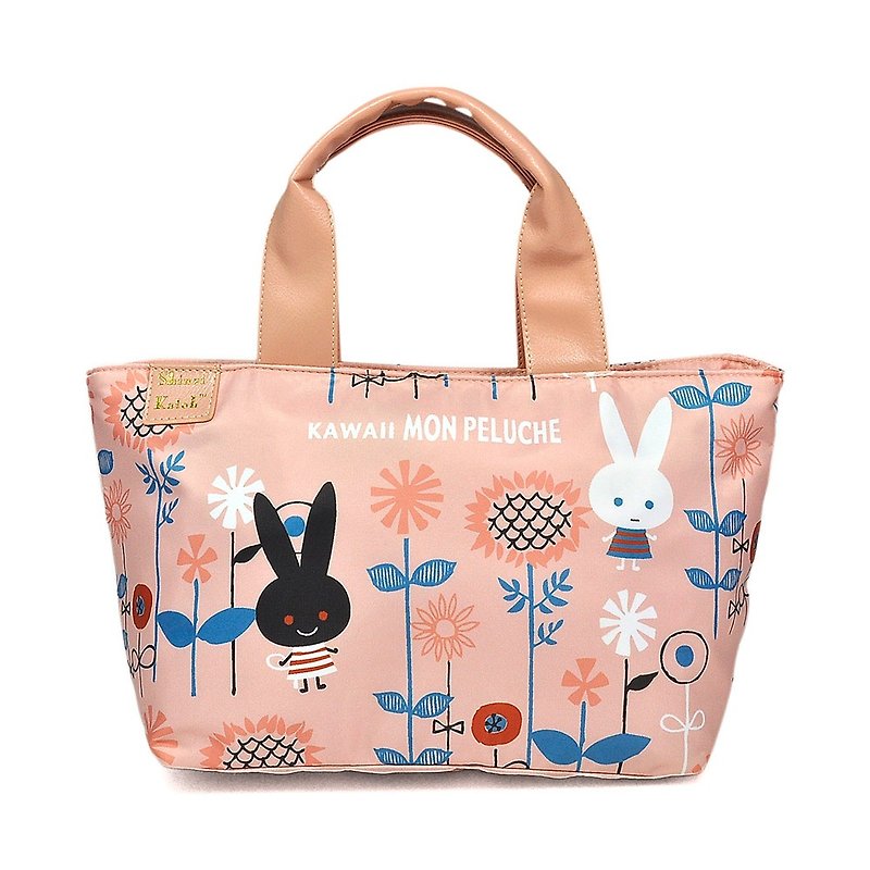 加藤真治黑白兔花园系列-手提包 - 手提包/手提袋 - 其他材质 粉红色