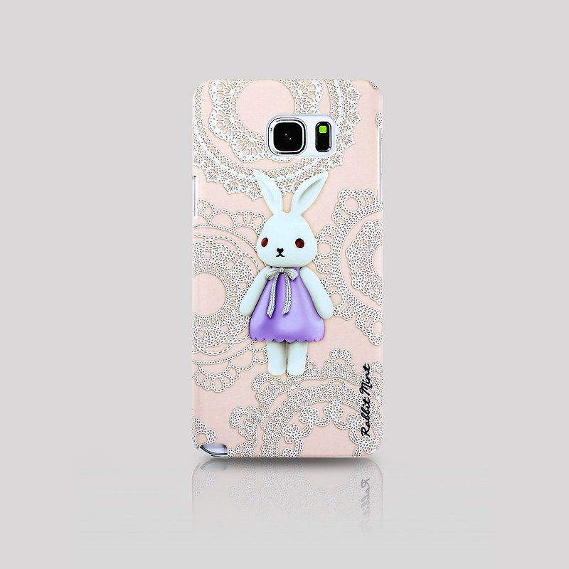 (Rabbit Mint) 薄荷兔手机壳 - 蕾丝布玛莉 Merry Boo - Samsung Note 5 (M0019) - 手机壳/手机套 - 塑料 粉红色