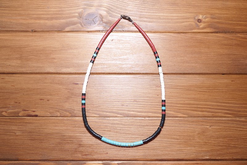 美国Santo Domingo 手工串珠项链，民族风，印地安风格((((特价中)))) - 项链 - 其他材质 多色