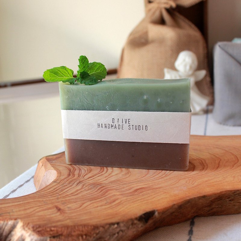 凉凉夏风-茶树薄荷皂 - 肥皂/手工皂 - 其他材质 绿色