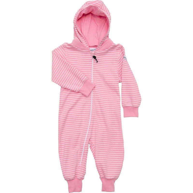 【瑞典童装】有机棉婴幼儿包屁衣6M至3Y 粉红 - 包屁衣/连体衣 - 棉．麻 粉红色