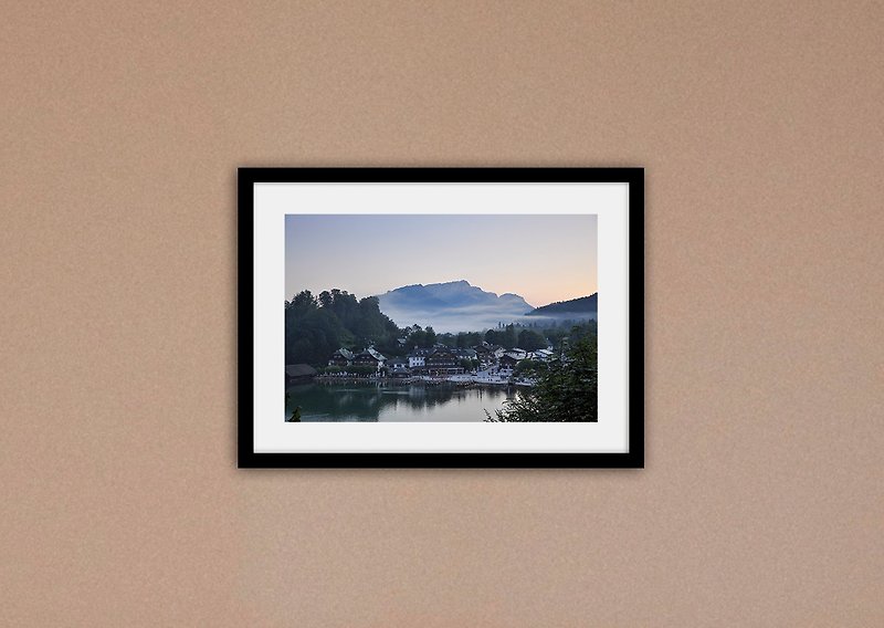 摄影    德国 清晨的国王湖  (不含框/可加价购框) - 海报/装饰画/版画 - 纸 蓝色