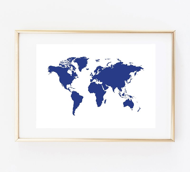 world map - 墙贴/壁贴 - 纸 