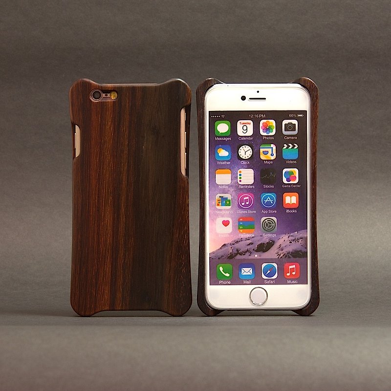 WKidea iPhone 6/6S 4.7寸 木作壳_青檀木 - 手机壳/手机套 - 木头 黑色
