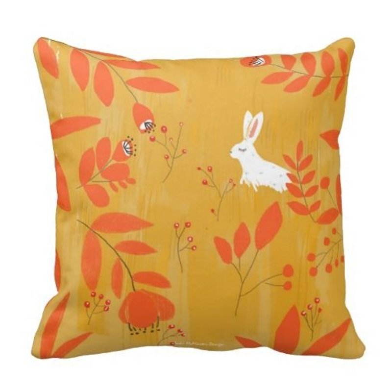 小白兔 － 澳洲原创抱枕枕套 - 摆饰 - 其他材质 橘色