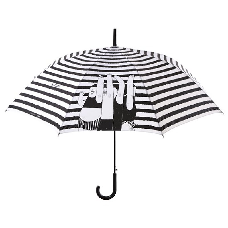 快乐腋下 ! 自动直骨伞 - 雨伞/雨衣 - 防水材质 黑色