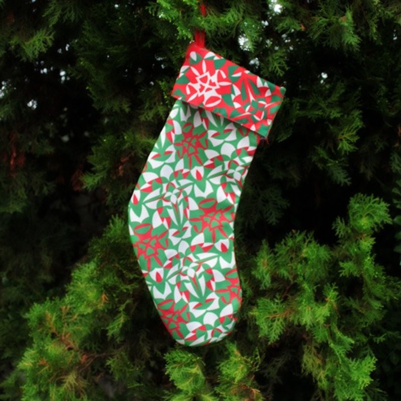 圣诞袜 ─ 圣诞红 - 摆饰 - 其他材质 红色