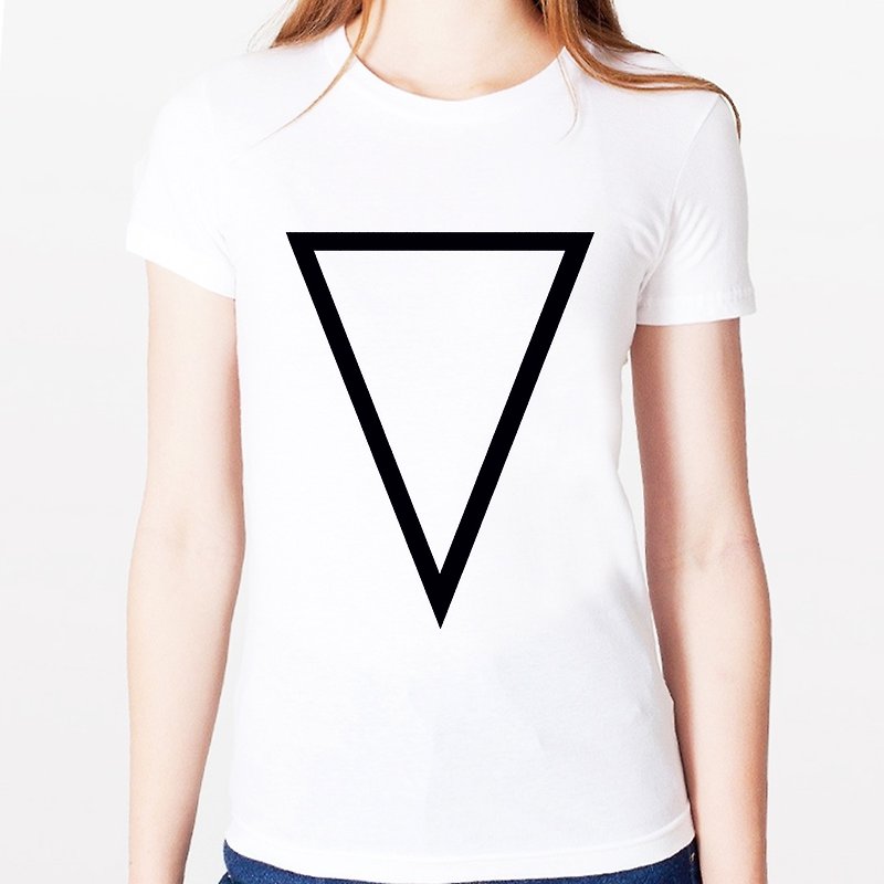 Inverted Prism A女生短袖T恤-2色 三角形 几何 平价 时尚 设计 自创 品牌 - 女装 T 恤 - 其他材质 多色