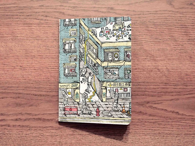 【缝线装】空白笔记本 -人生 · 轨迹 · 城市- 系列创作(一) - 笔记本/手帐 - 纸 蓝色