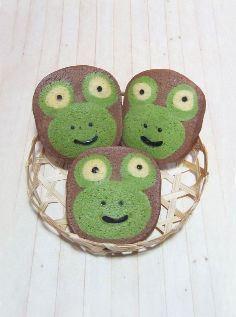 JMI 手作烘焙坊 青蛙王子造型手工饼干(共10片 5小包) - 手工饼干 - 新鲜食材 绿色
