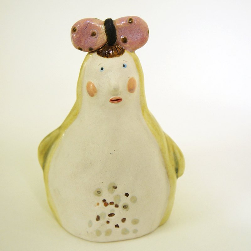 ［手感陶作］猫鸟-小米莉 - 花瓶/陶器 - 其他材质 多色