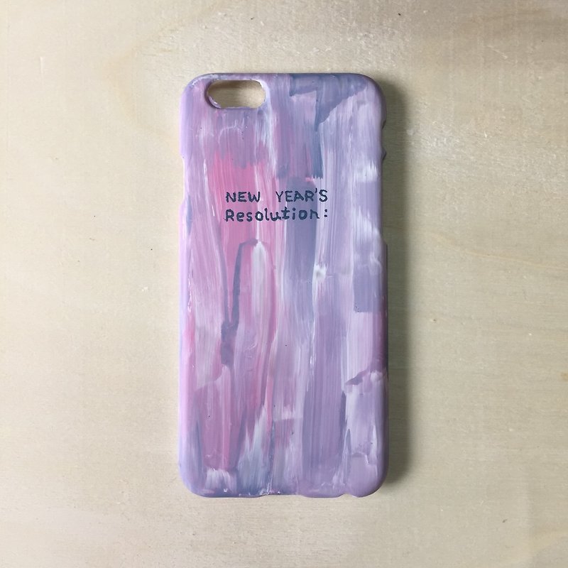 〔手绘手机壳smartphone case：许愿壳 make a wish：手绘Hand-painted〕 - 手机壳/手机套 - 塑料 粉红色