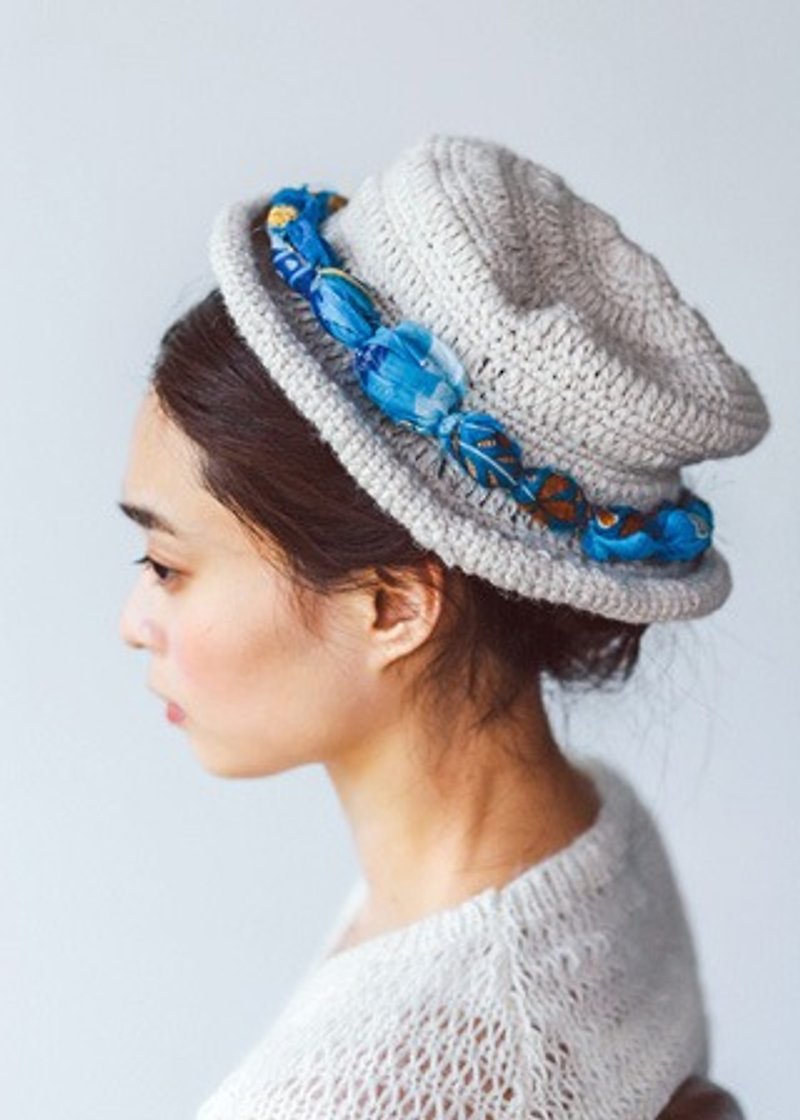地球树fair trade-“帽子系列”-手编羊毛+纱丽帽子 - 帽子 - 其他材质 