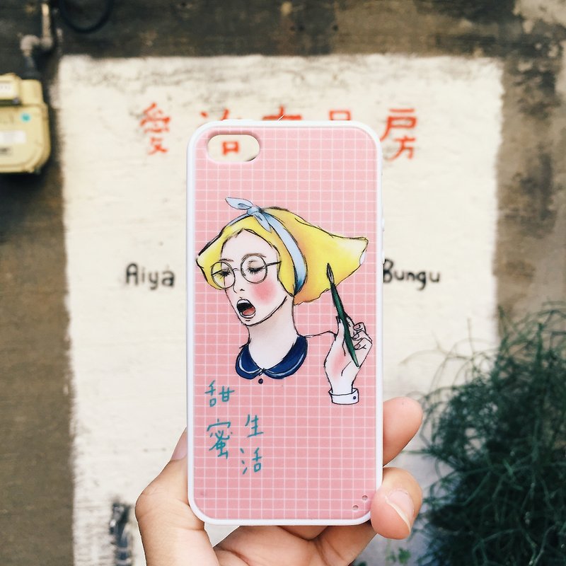 沾水笔小姐 iphone5/5s 手机壳 - 其他 - 塑料 粉红色