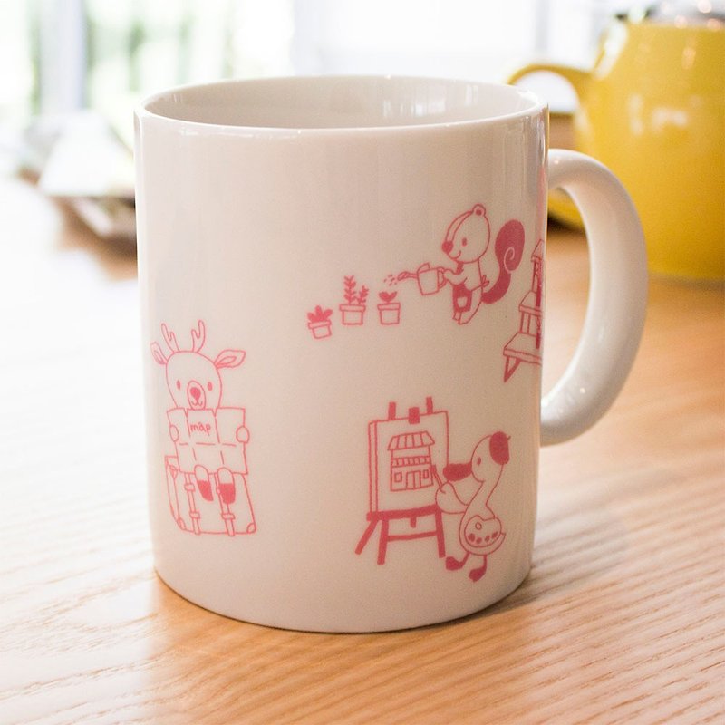【LimTe】大马克杯 : 粉红早晨 - 咖啡杯/马克杯 - 瓷 粉红色
