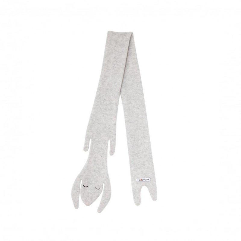 【冬季特卖】Bunny 纯羊毛围巾-灰 | Donna Wilson - 围巾/披肩 - 纸 灰色