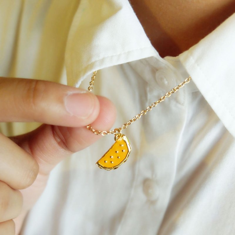 Glorikami 黄西瓜黄铜项链 - 项链 - 其他金属 黄色