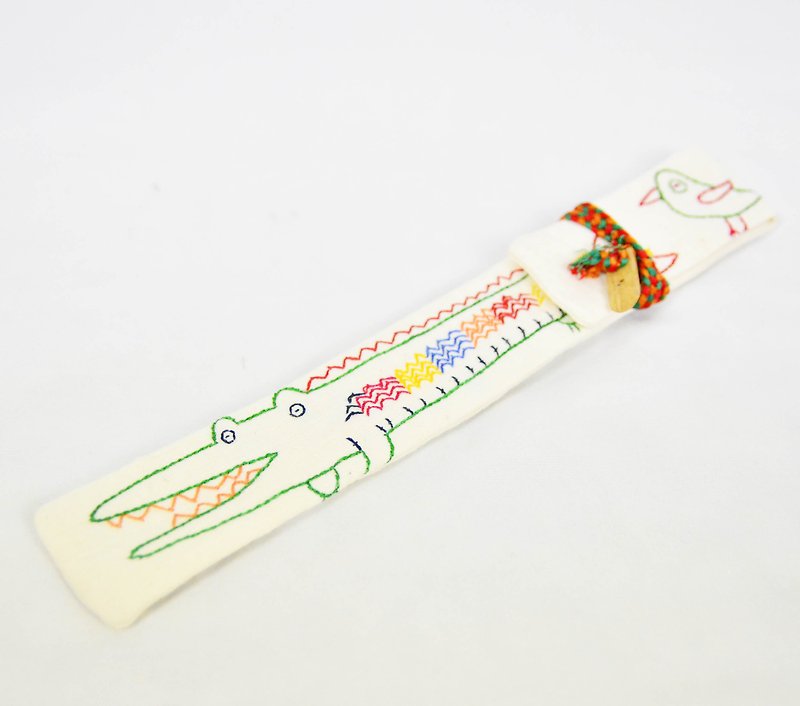 刺绣筷套-白鳄鱼-公平贸易 - 筷子/筷架 - 其他材质 白色