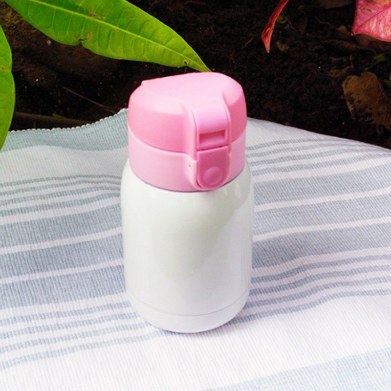 Handy Bottle  轻巧真空保温瓶180ml-粉红色(日本设计) - 茶具/茶杯 - 其他金属 粉红色